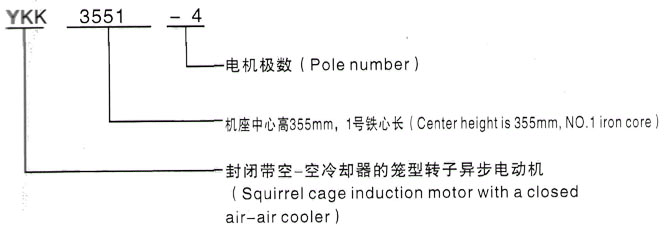 YKK系列(H355-1000)高压YR6303-6三相异步电机西安泰富西玛电机型号说明